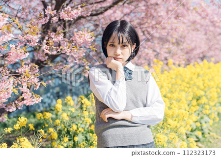 Sakura and school girls 112323173