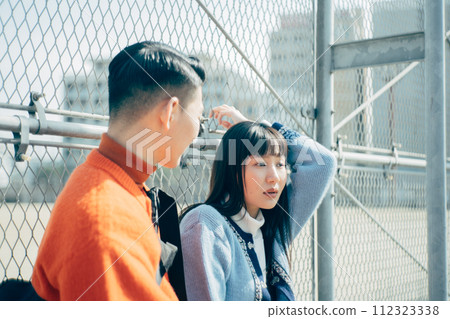 A couple doing a date A couple doing a date 112323338