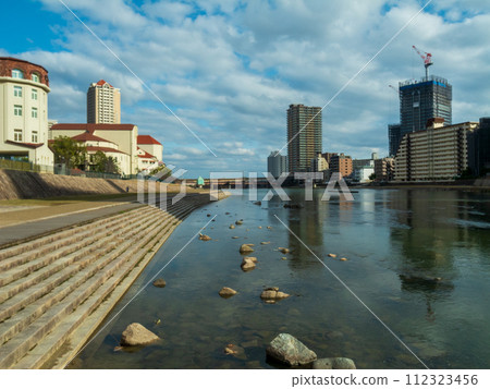Sightseeing dam evening view 112323456