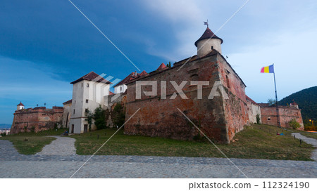 Brasov Fortress in twilight 112324190