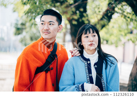 couple fashion portrait couple fashion portrait 112326110