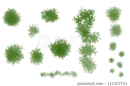 Planting and scenery for floor plan 112327733