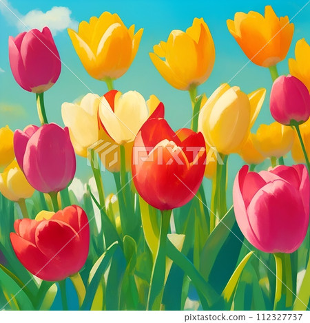  多彩鬱金香 112327737