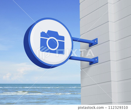 Business camera service concept, 3D rendering Business camera service concept, 3D rendering 112329310