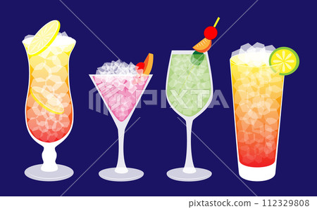 時尚雞尾酒插圖集 時尚雞尾酒插圖集 112329808