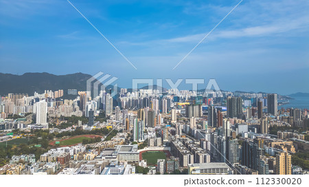 the cityscape of the east Kowloon, hk Feb 15 2024 the cityscape of the east Kowloon, hk Feb 15 2024 112330020