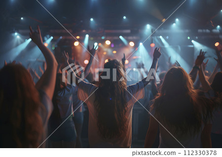 young women in a concert, generative AI 112330378