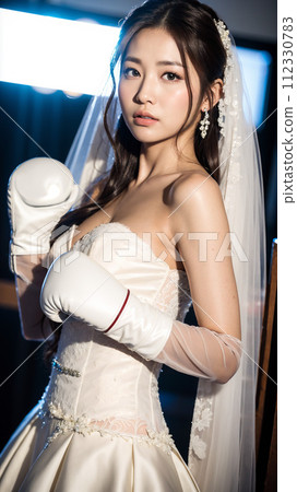 戴著拳擊手套的新娘 112330783