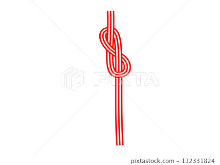 Noshi Mizuhiki Red and white Mizuhiki decoration Noshi Mizuhiki Red and white Mizuhiki decoration 112331824