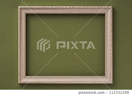 用綠色壁紙裝飾的相框 112332199
