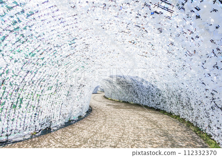 Nabana no Sato: Kawazu cherry blossoms and tulips in full bloom 112332370