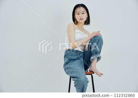 一個美麗健康的女人的形象 一個美麗健康的女人的形象 112332860