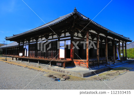 [Nara Prefecture] Gokurakubo Main Hall of Gangoji Temple in sunny weather 112333435