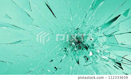 碎玻璃片薄荷綠 112333639