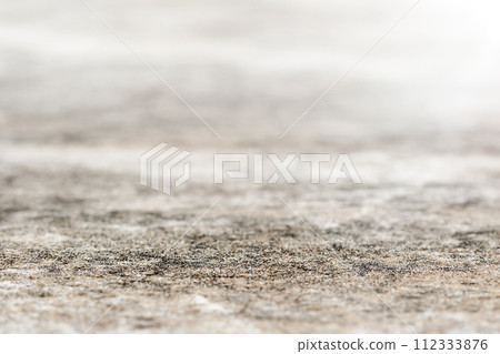 Empty concrete table top. Cement shelf or floor for design. 112333876