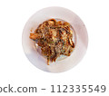 Korean traditional food Kimchi top view 112335549