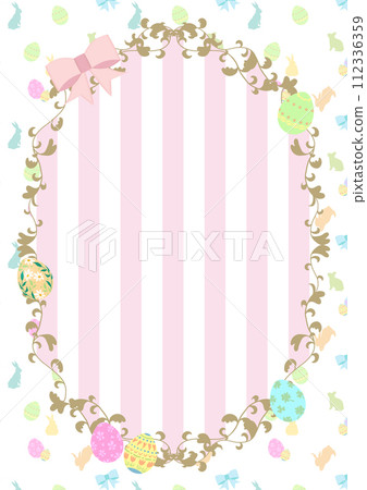 復活節的可愛框架背景圖案背景 112336359