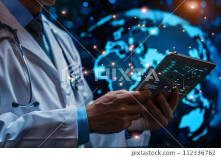 Medical AI technology, online health, global health network Medical AI technology, online health, global health network 112336762