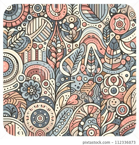 Ethnic Sarasa Pattern 112336873