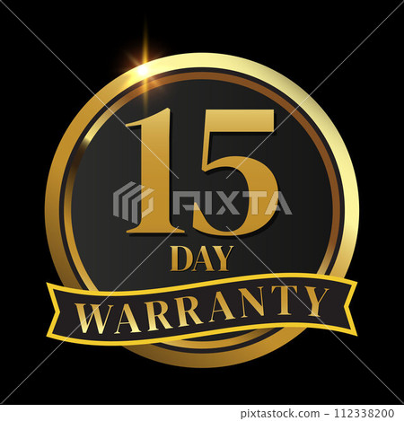 15 day warranty logo 112338200
