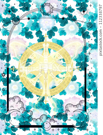 美麗的日式圖案 112338797