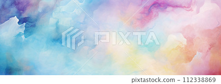 Watercolor paint abstract texture background illustration 112338869