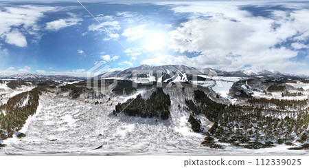 鬼神部的雪景空拍VR 鬼神部的雪景空拍VR 112339025