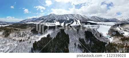 Onikobe Snow Scene-Aerial View Onikobe Snow Scene-Aerial View 112339028