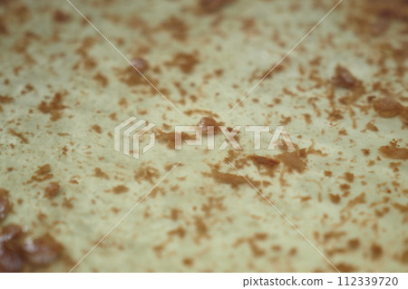 used cooking oil in frying pan. used cooking oil in frying pan. 112339720