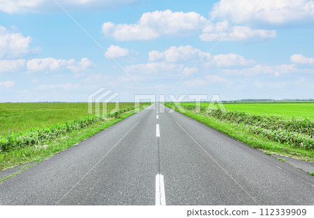 夏天的北海道,地平線之外,一條永遠持續的道路,猿府街道江沙努卡線 夏天的北海道,地平線之外,一條永遠持續的道路,猿府街道江沙努卡線 112339909