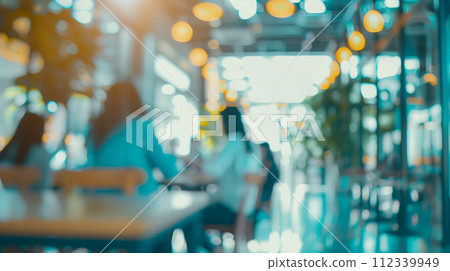 Modern contemporary office. An image of a relaxing work environment. Bokeh photo. Modern contemporary office. An image of a relaxing work environment. Bokeh photo. 112339949