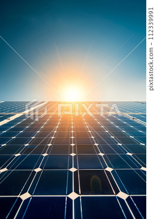 energy solar panels on the roof 112339991