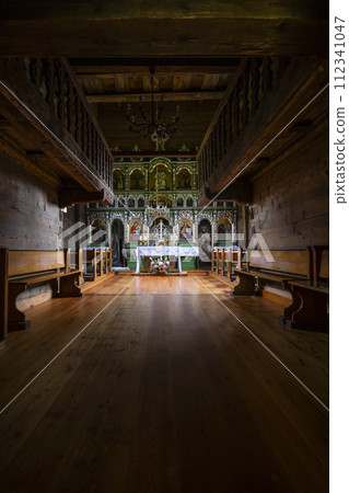 Interior of Greek Catholic Church, Olchowiec, Magurski Park Narodowy, Lesser Poland Voivodeship, Poland Interior of Greek Catholic Church, Olchowiec, Magurski Park Narodowy, Lesser Poland Voivodeship, Poland 112341047