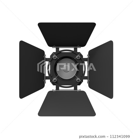 Top-down view of an isolated studio light Top-down view of an isolated studio light 112341099