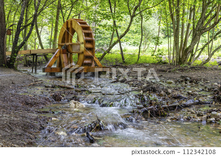 National park Muranska Planina, stream with a water mill wheel, Slovakia National park Muranska Planina, stream with a water mill wheel, Slovakia 112342108