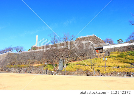 Scenery of Maizuru Castle Park, Kofu City, Yamanashi Prefecture 112342372