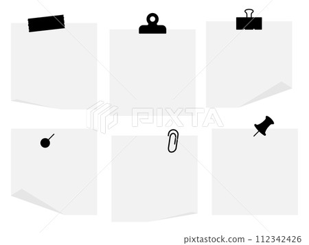 剪輯和備忘錄 6 件套單調 112342426