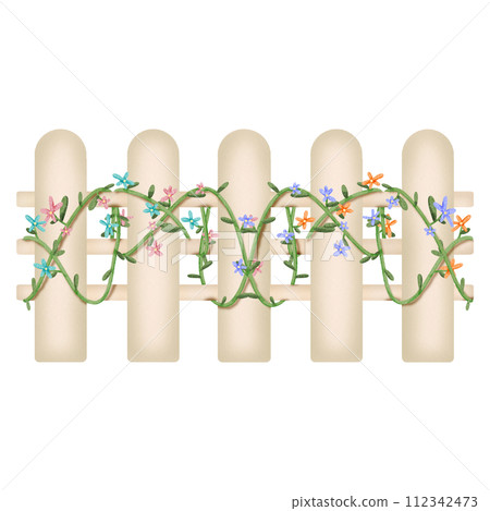 Cream Fence 112342473