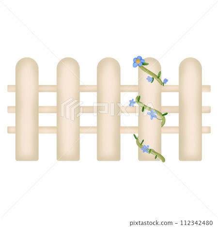 Cream Fence 112342480