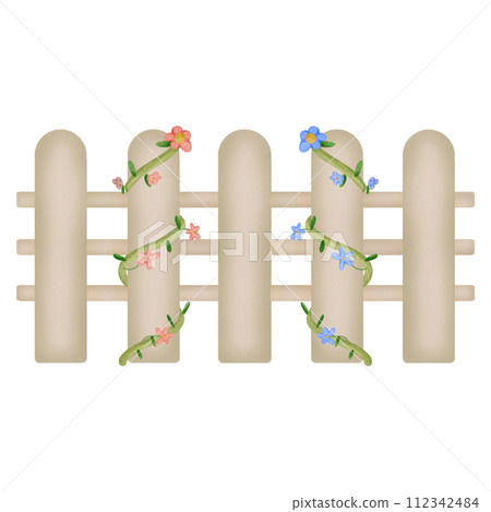 Light Brown Fence 112342484