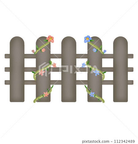 Brown Fence 112342489
