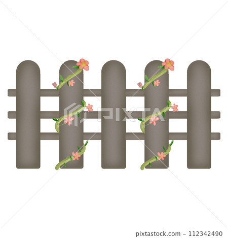 Brown Fence 112342490