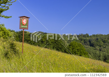 Typical Spring landscape in White Carpathians near Stary Hrozenkov, Southern Moravia, Czech Republic Typical Spring landscape in White Carpathians near Stary Hrozenkov, Southern Moravia, Czech Republic 112342569