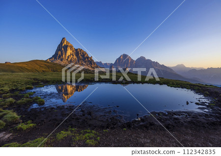 Giau Pass (Passo Giau), Dolomites Alps, South Tyrol, Italy 112342835