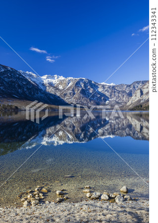 lake Bohinjsko, Triglav National Park, Slovenia 112343341