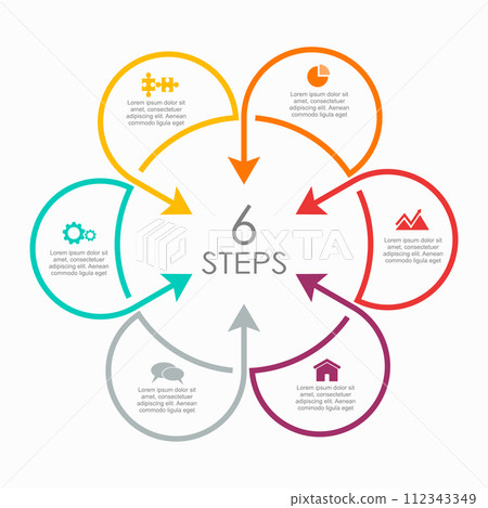 Infographic design template with place for your data. Vector illustration. 112343349