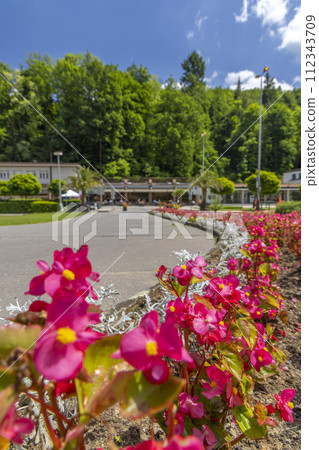 Luhacovice, picturesque spa town in Southern Moravia, Czech Republic 112343709