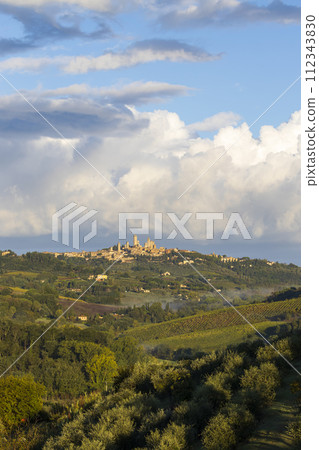 San Gimignano, UNESCO site, Tuscany, Italy San Gimignano, UNESCO site, Tuscany, Italy 112343830