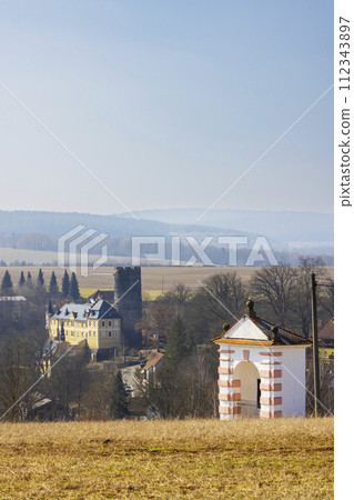 Stary Hroznatov castle near Cheb, Western Bohemia, Czech Republic 112343897