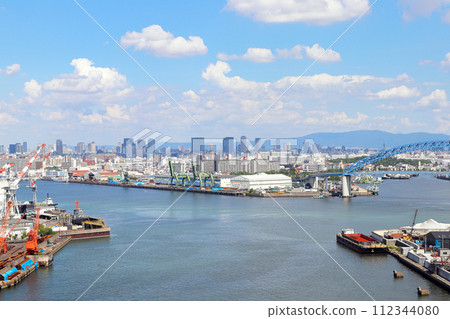 大阪尻無川河口風景 大阪尻無川河口風景 112344080